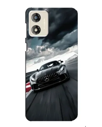 Чехол для Motorola MOTO E13 с картинкой «Гоночный Mercedes AMG»