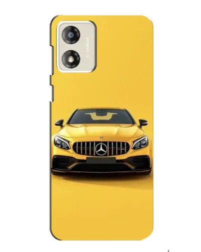 Чехол для Motorola MOTO E13 с картинкой «Желтый Mercedes GT»