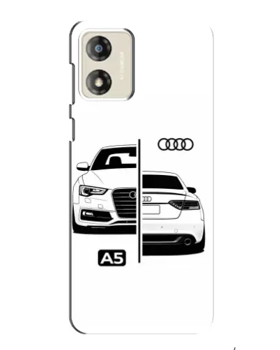 Чехол для Motorola MOTO E13 с картинкой «Audi — контрастный дизайн»