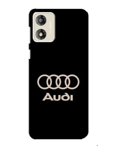 Чехол для Motorola MOTO E13 с картинкой «Audi — золотой логотип»