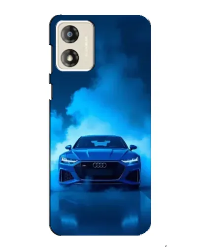 Чехол для Motorola MOTO E13 с картинкой «Audi — голубая энергия»