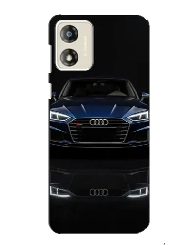 Чехол для Motorola MOTO E13 с картинкой «Audi — ночное отражение»