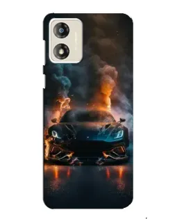 Чохол для Motorola MOTO E13 з картинкою «Lamborghini димна естетика» Чохол для Motorola MOTO E13 з картинкою «Lamborghini димна естетика»