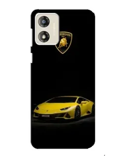Чохол для Motorola MOTO E13 з картинкою «Lamborghini жовтий акцент» Чохол для Motorola MOTO E13 з картинкою «Lamborghini жовтий акцент»