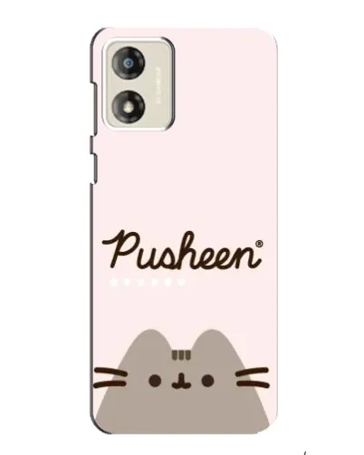Чохол для Motorola MOTO E13 з картинкою «Pusheen логотип» Чохол для Motorola MOTO E13 з картинкою «Pusheen логотип»