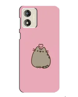 Чохол для Motorola MOTO E13 з картинкою «Pusheen серце»