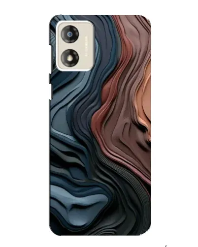 Чехол для Motorola MOTO E13 с картинкой «Цветные волны каньона»