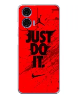 Чехол для Motorola Moto E14 с картинкой «Nike Just Do It» Чехол для Motorola Moto E14 с картинкой «Nike Just Do It»