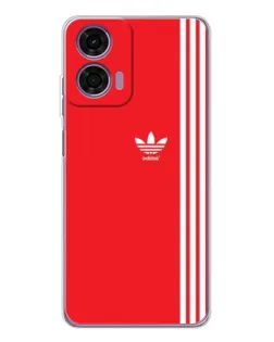 Чехол для Motorola Moto E14 с картинкой «Красный минимализм Adidas» Чехол для Motorola Moto E14 с картинкой «Красный минимализм Adidas»