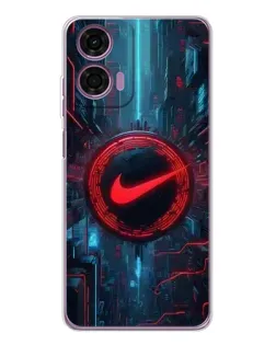 Чехол для Motorola Moto E14 с картинкой «Техногенный стиль Nike» Чехол для Motorola Moto E14 с картинкой «Техногенный стиль Nike»