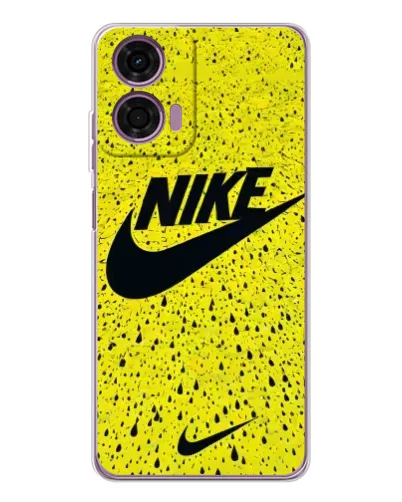Чехол для Motorola Moto E14 с картинкой «Желтый текстурный Nike» Чехол для Motorola Moto E14 с картинкой «Желтый текстурный Nike»