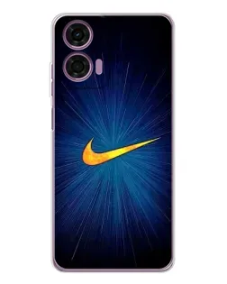 Чехол для Motorola Moto E14 с картинкой «Синий пульс Nike» Чехол для Motorola Moto E14 с картинкой «Синий пульс Nike»