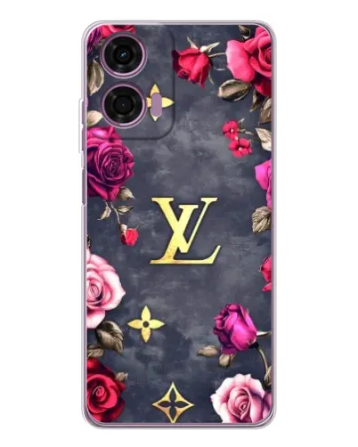 Чехол для Motorola Moto E14 с картинкой «Цветочный Louis Vuitton» Чехол для Motorola Moto E14 с картинкой «Цветочный Louis Vuitton»
