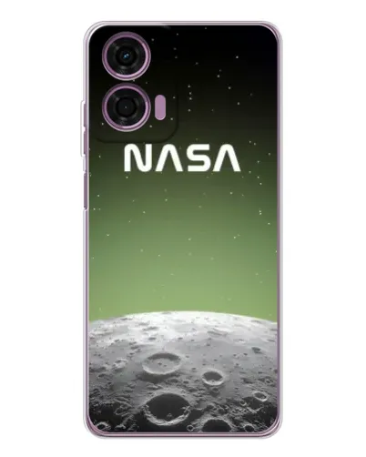 Чехол для Motorola Moto E14 с картинкой «NASA — лунный градиент»
