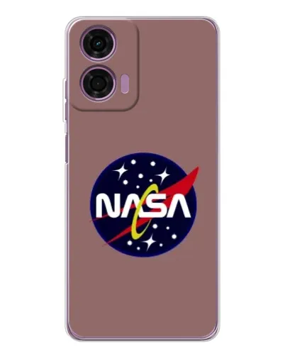 Чехол для Motorola Moto E14 с картинкой «NASA — ретро космос»