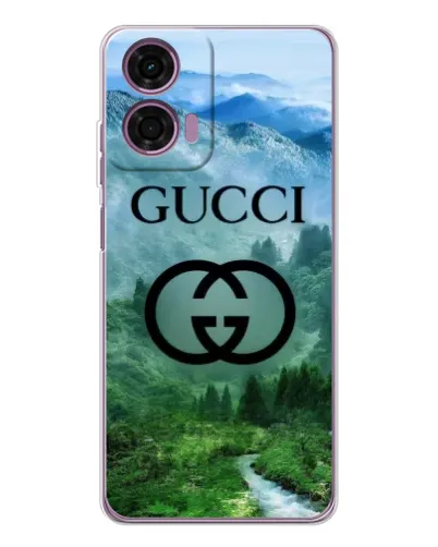 Чехол для Motorola Moto E14 с картинкой «Gucci — горный пейзаж» Чехол для Motorola Moto E14 с картинкой «Gucci — горный пейзаж»