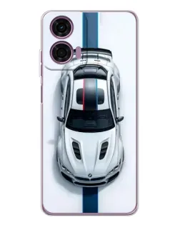 Чехол для Motorola Moto E14 с картинкой «Вид сверху — BMW M» Чехол для Motorola Moto E14 с картинкой «Вид сверху — BMW M»
