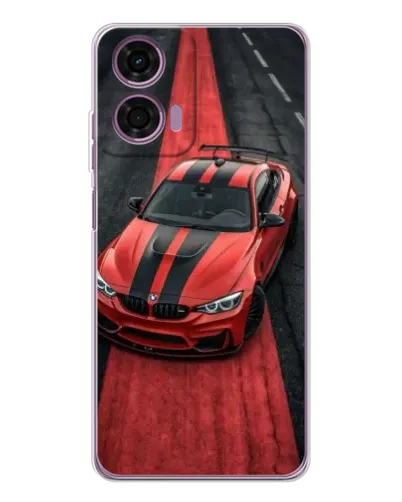 Чехол для Motorola Moto E14 с картинкой «BMW на красной дорожке»