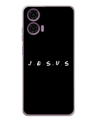 Чехол для Motorola Moto E14 с картинкой «Точки веры J.E.S.U.S.» Чехол для Motorola Moto E14 с картинкой «Точки веры J.E.S.U.S.»
