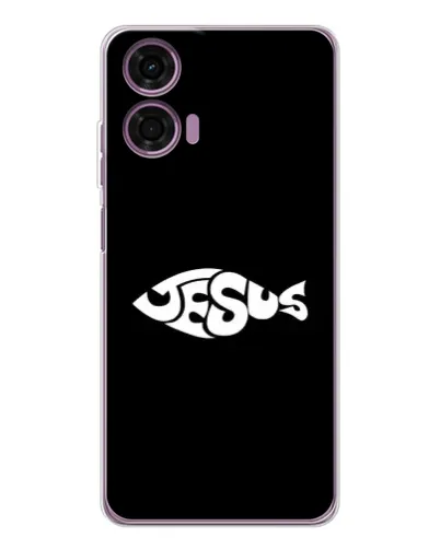 Чехол для Motorola Moto E14 с картинкой «Рыба Jesus» Чехол для Motorola Moto E14 с картинкой «Рыба Jesus»