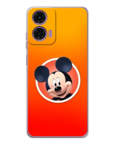 Чехол для Motorola Moto E14 с картинкой «Mickey в круге»