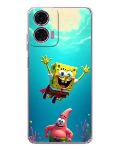 Чехол для Motorola Moto E14 с картинкой «Спанч Боб под водой» Чехол для Motorola Moto E14 с картинкой «Спанч Боб под водой»