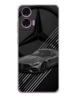 Чехол для Motorola Moto E14 с картинкой «Mercedes AMG — графика»