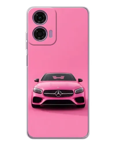 Чехол для Motorola Moto E14 с картинкой «Розовый Mercedes AMG» Чехол для Motorola Moto E14 с картинкой «Розовый Mercedes AMG»