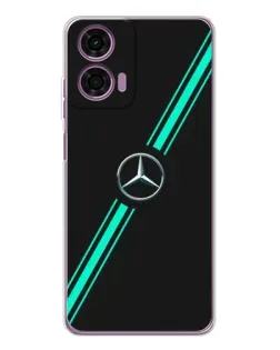 Чехол для Motorola Moto E14 с картинкой «Спортивные линии Mercedes»