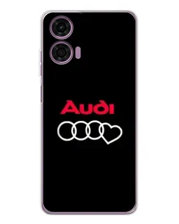 Чехол для Motorola Moto E14 с картинкой «Логотип Audi Heart» Чехол для Motorola Moto E14 с картинкой «Логотип Audi Heart»