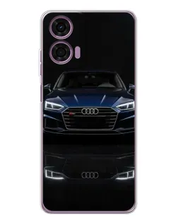 Чохол для Motorola Moto E14 з картинкою «Audi — нічне відображення»