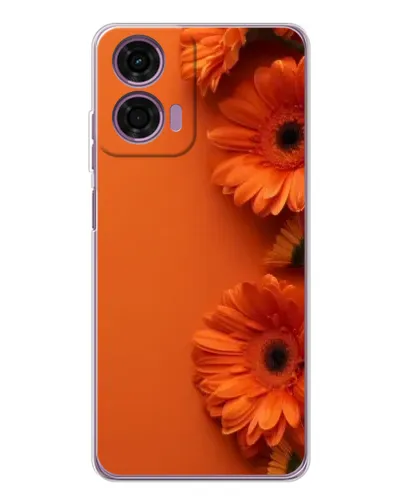 Чехол для Motorola Moto E14 с картинкой «Оранжевые герберы» Чехол для Motorola Moto E14 с картинкой «Оранжевые герберы»