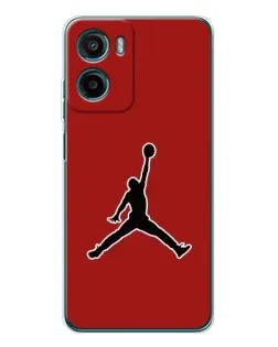 Чехол для Motorola Moto E15 с картинкой «Jordan Red Back»