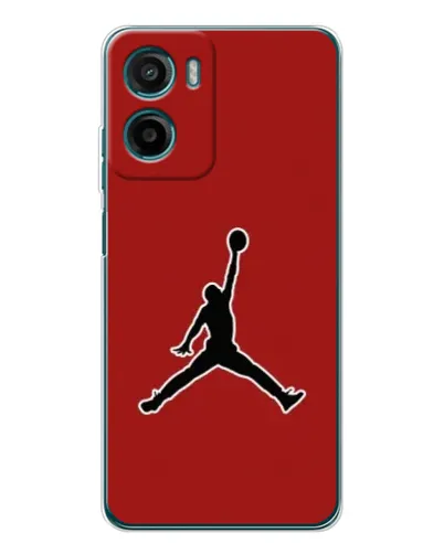 Чехол для Motorola Moto E15 с картинкой «Jordan Red Back»