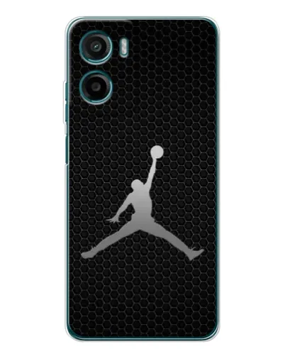 Чехол для Motorola Moto E15 с картинкой «Jordan Dark Carbon»