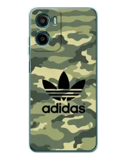 Чохол для Motorola Moto E15 з картинкою «Мілітарі стиль Adidas» Чохол для Motorola Moto E15 з картинкою «Мілітарі стиль Adidas»