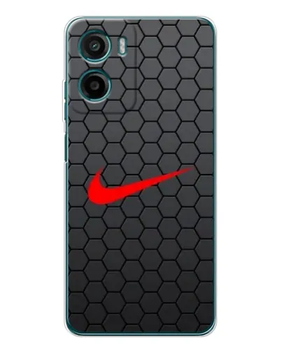 Чехол для Motorola Moto E15 с картинкой «Nike — карбоновая сетка»