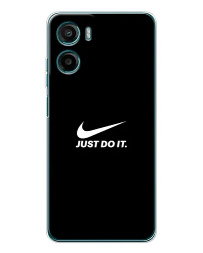 Чехол для Motorola Moto E15 с картинкой «Минимализм от Nike»