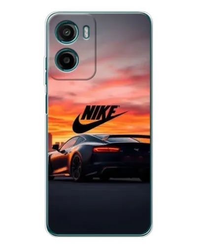 Чехол для Motorola Moto E15 с картинкой «Nike и суперкар»