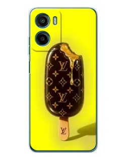 Чехол для Motorola Moto E15 с картинкой «Мороженое от LV»