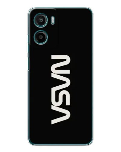 Чехол для Motorola Moto E15 с картинкой «NASA — вертикальный логотип» Чехол для Motorola Moto E15 с картинкой «NASA — вертикальный логотип»
