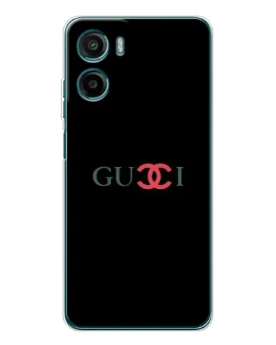 Чехол для Motorola Moto E15 с картинкой «Gucci — красный градиент»
