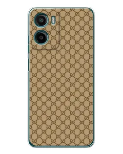 Чехол для Motorola Moto E15 с картинкой «Gucci — классический беж»