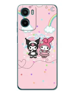 Чехол для Motorola Moto E15 с картинкой «My Melody и Kuromi»