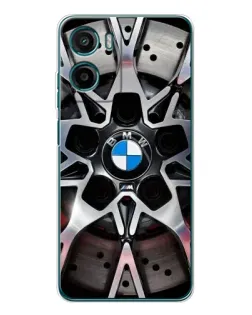 Чехол для Motorola Moto E15 с картинкой «BMW — деталь диска»