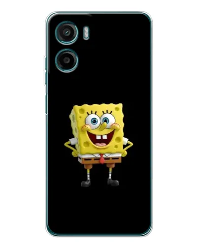 Чехол для Motorola Moto E15 с картинкой «Классический Губка Боб»