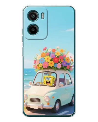 Чехол для Motorola Moto E15 с картинкой «Автомобильное путешествие»
