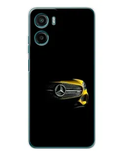Чехол для Motorola Moto E15 с картинкой «Mercedes — ретро стиль»