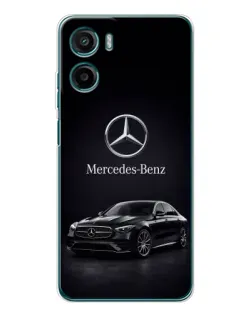 Чехол для Motorola Moto E15 с картинкой «Mercedes — решетка радиатора»