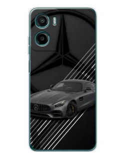 Чехол для Motorola Moto E15 с картинкой «Mercedes AMG — графика»